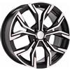 Cerchi in lega Dedica per Renault modello B5920 6.5x15 Nero Lucido