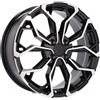 Cerchi in lega Dedica per Renault modello XF260 6.5x15 Nero Lucido