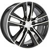 Cerchi in lega Dedica per Seat modello B5474 7.5x18 Nero Lucido
