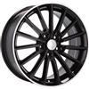 Cerchi in lega Dedica per Skoda modello B5969 7.0x17 Nero + Bordo Lucido