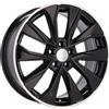 Cerchi in lega Dedica per Skoda modello B5970 7.0x17 Nero + Bordo Lucido