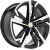 Cerchi in lega Dedica per Skoda modello FBX254 7.5x18 Nero Lucido