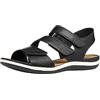 Geox Sandalo piatto da donna D Vega A, nero, 42 EU
