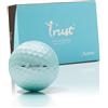 Trust Golf Aurora Palline da Golf 3 Strati, Rivestimento in Uretano Cristallino - Traiettoria Lunga e Dritta, Stabilità e Controllo, Qualità Tour, Aurora Blu, 12 Palline