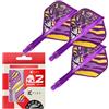 Target Darts Target Japan Endeavour K Flex Freccette Alette e Aste Sistema, No.2 (Corto, 19mm) | Pack of 3 Kflex Tutto in Uno Volo, Player Edizione Kasumi Freccettes Accessori | K-Flex Dart Stelo