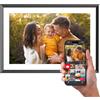AGFAPHOTO - Realiview APF1000WIFI - Cornice digitale con connessione Wi-Fi - App Frameo, touchscreen HD da 10 pollici, memoria da 32 GB, funzioni meteo/orologio - Nero