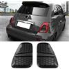 KUNGKIC Griglia del faro Per FIAT 500 500C Abarth 595 695 595C 695C Accessori Copertura decorativa del faro posteriore 2 pezzi