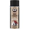 K2 PRO, Vernice Spray Nera Lucida Protettiva per Pinza Freno Auto, Resistente al Calore Fino a 260 °C