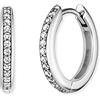 Engelsrufer Orecchini a cerchio da donna, in argento 925, 24 zirconi, 32023815, 16mm, Argento sterling, Zirconia cubica