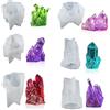 Zayookey 6 Set Stampi a Grappolo di Cristallo Epossidica Stampi Resina Colata Stampo Silicone Geode Stampaggio e Fusione Crystal Cluster Resin Molds per Quarzo Rock, Pietra Preziosa