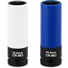 Mayouko Set di 2 chiavi a bussola da 1/2, 6 punti, protezione per ruote profonde a parete sottile, CR-MO, 18,5 mm, 19,5 mm
