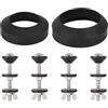 Fukaisu Kit di Riparazione per Guarnizione da Serbatoio a Tazza del WC, Include Guarnizioni di Tenuta da 7,6 cm e 5 cm Kit Universale la Riparazione delle Perdite per Serbatoio del WC a due Pezzi