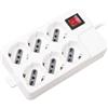V-TAC Multipresa ciabatta 6 posti bipasso/schuko cavo 1,5mt interruttore on/off protezione termica ripristinabile - sku 8749