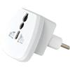 V-TAC Adattatore singolo universale spina 10A 2P+T standard italiano bianco - sku 8747