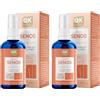 QKnatur - Olio rassodante per il seno (100 ml). Migliora e tonifica il seno. Olio per il décolleté e il petto con Coenzima Q10. Miscela di oli con Rosa canina, Avocado e Jojoba (Confezione da 2)