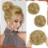 Sofeiyan 2PCS chignon finto per capelli,Ondulato Chignon Finto per Capelli con Elastico,Sintetica Coda di Posticci per Capelli per Donne,Biondo Sporco