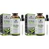 Kanzy Tea Tree Oil 60ml Olio di Albero Del Tè per Viso, Corpo, Unghie, Capelli e Aromaterapia Diffusore, Olio Essenziale Tea Tree (Confezione da 2)