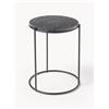 Westwing Collection Tavolino rotondo con piano in marmo Ella -