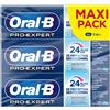 Oral-B - Dentifricio Pro-expert 24h menta extra fresca - 3x75ml