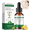 Ourdort Cyperus Rotundus Oil, 60 ml Ciperus Oil Silky, oli essenziali naturali Ciperus per la depilazione, Olio di Ciperus Rotundus per la riduzione della crescita dei capelli del corpo