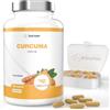 Biotary Curcuma Forte 365 capsule 4500 mg per dose giornaliera con pepe nero | Portapillole incluso scorta per 2 mesi ad alto dosaggio 100% vegano formula pura qualità testata