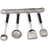 HDouii Mini utensili da cucina in acciaio inox in scala 1:12 per case delle bambole, set di utensili realistici per giardini delle fate, diorami artigianali fai da te e display di modelli