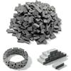 Woohome Mini Scale Mattoni Modello 500 Pz Mattoni in Miniatura 1:16 Mini Mattoni per Micro Paesaggio, Fai Da Te Casa Delle Bambole in Mattoni Diorama Fairy, Gris