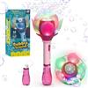 P PANACARE Macchina Automatica per Bolle per Bambini con Luce/Soluzione/10000+ Bolle Al Minuto/Giocattolo Portatile Che Soffia Bolle per Regalo Compleanno per Feste di Matrimonio All'aperto E Al (pink-2040)