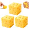 lunule 3 pezzi Big Cheese Squishy Square, Giocattolo da Schiacciare a Forma di Formaggio,Formaggio Gigante Morbido,Giocattolo Antistress Rilassante per Bambini,Adulti,Ufficio,Casa e Viaggiaa