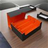 Box Porta Carte a Tre File Divisori Interni Contenitore Carte Grande Capacità