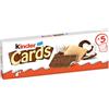 Kinder Cards, Biscotti ripieni, 5 pezzi da 25,6 gr