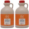 MapleFarm - Puro sciroppo d'acero Canadese Grado A, Amber Rich taste - Caraffa 1 l (Confezione da 2) - Pure maple syrup - succo d'acero