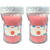 Hopser Food Fun 1 KG di zucchero colorato aromatizzato allo zucchero filato colorato | gusto ciliegia (Confezione da 2)