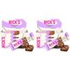 N!CK'S NICKS Keto Nut bar Almond, barretta di mandorle vegana con cioccolato cheto senza zuccheri aggiunti, senza glutine (12x40g) (Confezione da 2)