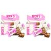 N!CK'S NICKS Keto Nut bar Peanut, barretta di arachidi vegana con cioccolato cheto senza zuccheri aggiunti, senza glutine (12x40g) (Confezione da 2)