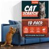FixZilla Cat Claws, protezione antigraffio per mobili, confezione da 10 pezzi, resistente, facile da applicare, deterrente e scudo per angoli del divano, pareti, porte, con 50 perni girevoli