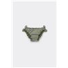 Calzedonia Slip Mare Bambina Green Vichy Verde
