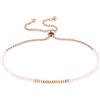 Tamaris Bracciale da donna con chiusura a cordoncino, perline con cinturino in tessuto, impermeabile, bracciale da donna, 21 cm, Acciaio inossidabile, Nessuna pietra preziosa