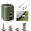 BORDEAG Pompa ad aria elettrica per materasso ad aria, 1600 mAh, pompa ad aria ricaricabile, materasso ad aria, mini pompa ad aria elettrica portatile con 4 ugelli, pompa ad aria ricaricabile per gonfiare