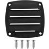 QUARKZMAN Copertura di Ventilazione per Barche 3.35x3.35 in Plastica Nero | 1 Pc, Griglia Di Ventilazione A Persiane, Piccola Griglia Di Aereazione, Per Marine RV Van Yacht Casa
