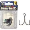PRO FILSTAR 7 Ancorette per Artificiali Spinning N2 - Ancorette da Pesca Luccio Trota Bass - Ami da Pesca Mare - Gancio per Jig - Accessori - Attrezzatura - Spina Tripla - Surfcasting - Fishing Set