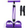 FDDU Corda per Crunches con Pedali, Elastico Sit Up Pull Rope Pedale Fascia, Fitness Corda Eelastica per Pedali, 3 Tubi, Rimovibile, con Schiuma Elastica Maniglia, per Fitness, Perdita di Peso, Yoga