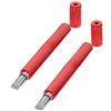 Meichoon Premium Golf Groove Cleaner 2-Pack ultra-leggero alluminio affilatura strumenti per scanalature a forma di U e V Club Grooves TP20Red
