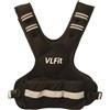 VLFit Gilet ponderato regolabile per allenamento della forza, sacchi di sabbia in ferro rimovibili, dimensioni del busto regolabili, gilet fitness resistente per uomini e donne (nero, 4,99-9,07 kg)