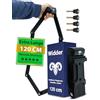 Widder Antifurto pieghevole per bicicletta molto sicuro 120 cm con 4 chiavi | lucchetto pieghevole per bicicletta con staffa | ideale come antifurto per e-bike, e-scooter & Bike Lock