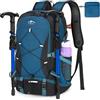 RAINSMORE Zaino Trekking 40 Litri Pieghevole Zaino Montagna Per Uomo Donna Impermeabile Ultraleggero Zaino Da Viaggio Per Arrampicata,Escursionismo Grigio