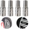 DALAETUS 4 Pezzi Estensione Valvola Auto, Prolunga Valvola Pneumatici 27 mm, Prolunga Valvola con Filetto, Prolunga Valvola Adattatore in Rame per Scooter, Auto, Motocicletta