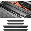GTLM 4PCS Car Door Sill Protector,Anti-Scratch Rubber Car Door Protector Edge Guards for Door Steps,Universal Waterproof Door Threshold Strips Exterior Accessories (Nero, Ampiezza 4CM)