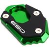 CCYYMOWOK MOWOK Piastra di supporto laterale per cavalletti laterali moto accessori per Z650 Ninja 650 Ninja650 Z650 RS Z 650 2017-2023 2024 2025 (verde)
