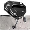 CCYYMOWOK MOWOK Supporto di estensione per cavalletto laterale CNC per moto accessori per CFMOTO 800MT 700MT 650MT CF 650 800 MT MT800 MT 800 CF 650 TR-G 650TR-G 700 MT (Nero)